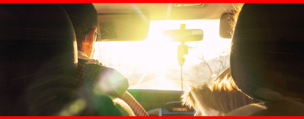 Driving with the sun's glare