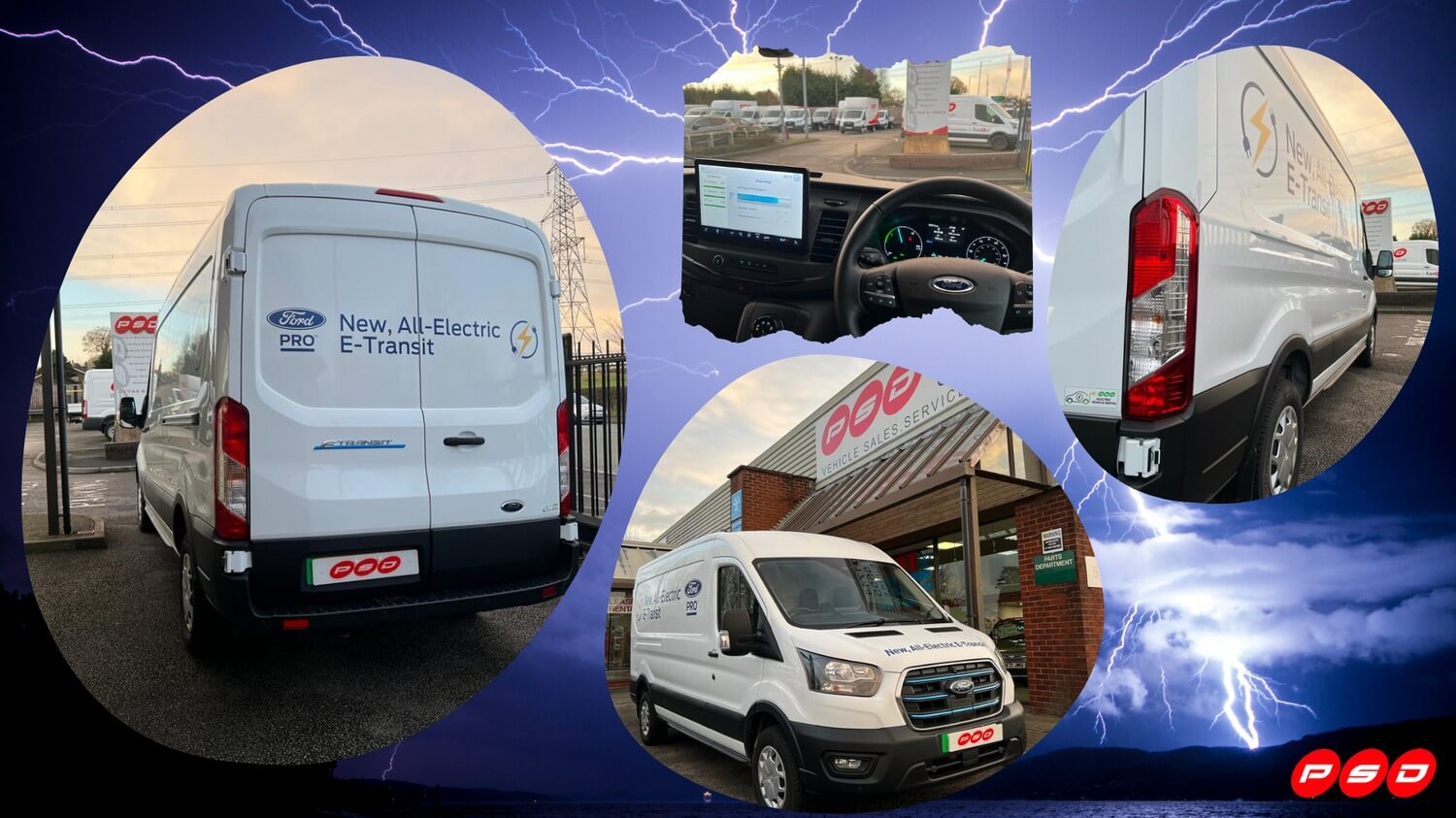 Electric van hire available at PSD