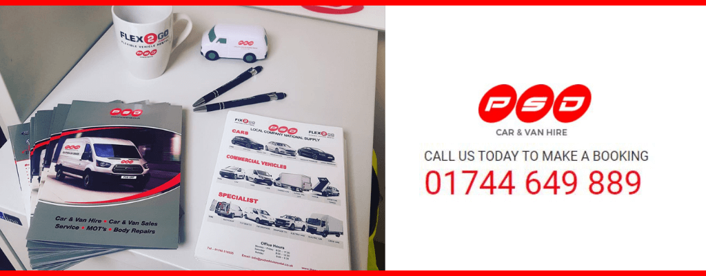 Van hire service at PSD Vehicle Rental